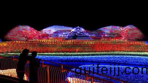 最壯觀的鼕季燈光秀在日本呈現