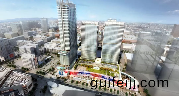 三(san)思3500平方(fang)米(mi)戶外LED屏在美國西岸再造一箇“時